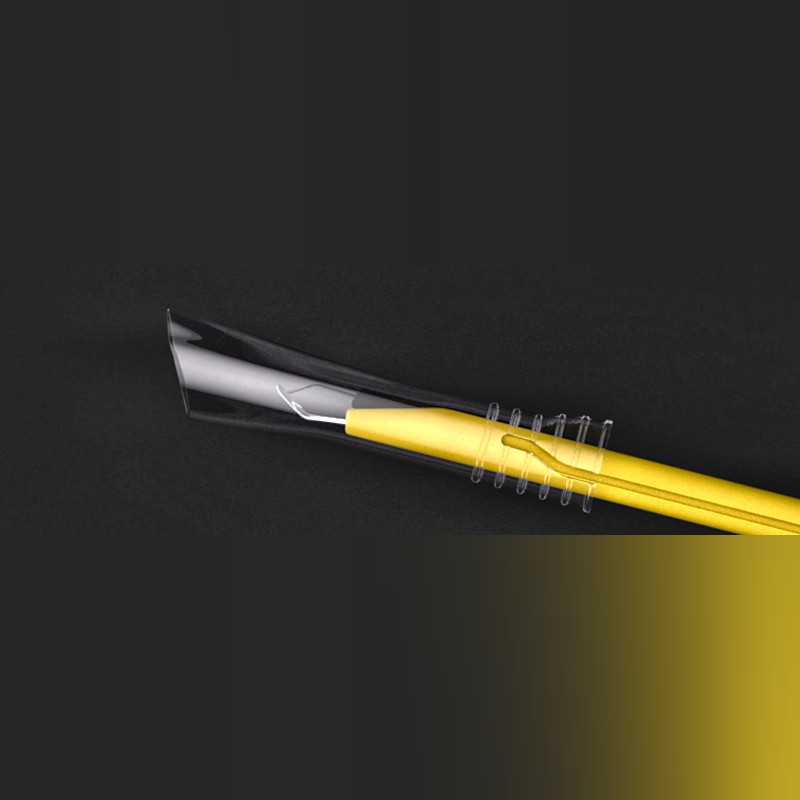 Ophthalmic Crescent Knife for Smooth Tunnel Creation